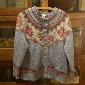 Sundance Catalog Fair Isle Sweater Large
